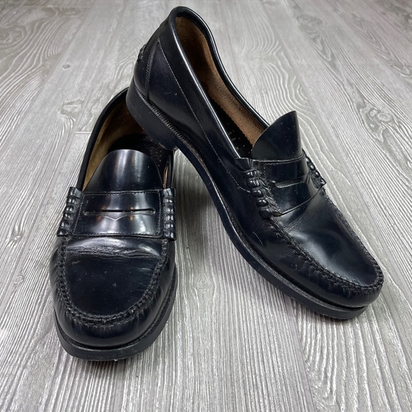 D\'Paguis American Moccasin Leather Loafer Men’s size 9.5 Black Slip On